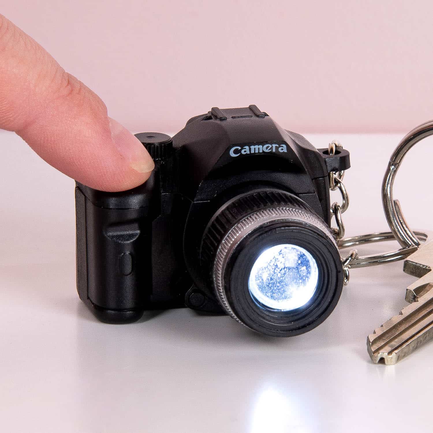 Camera sleutelhanger met geluid en licht