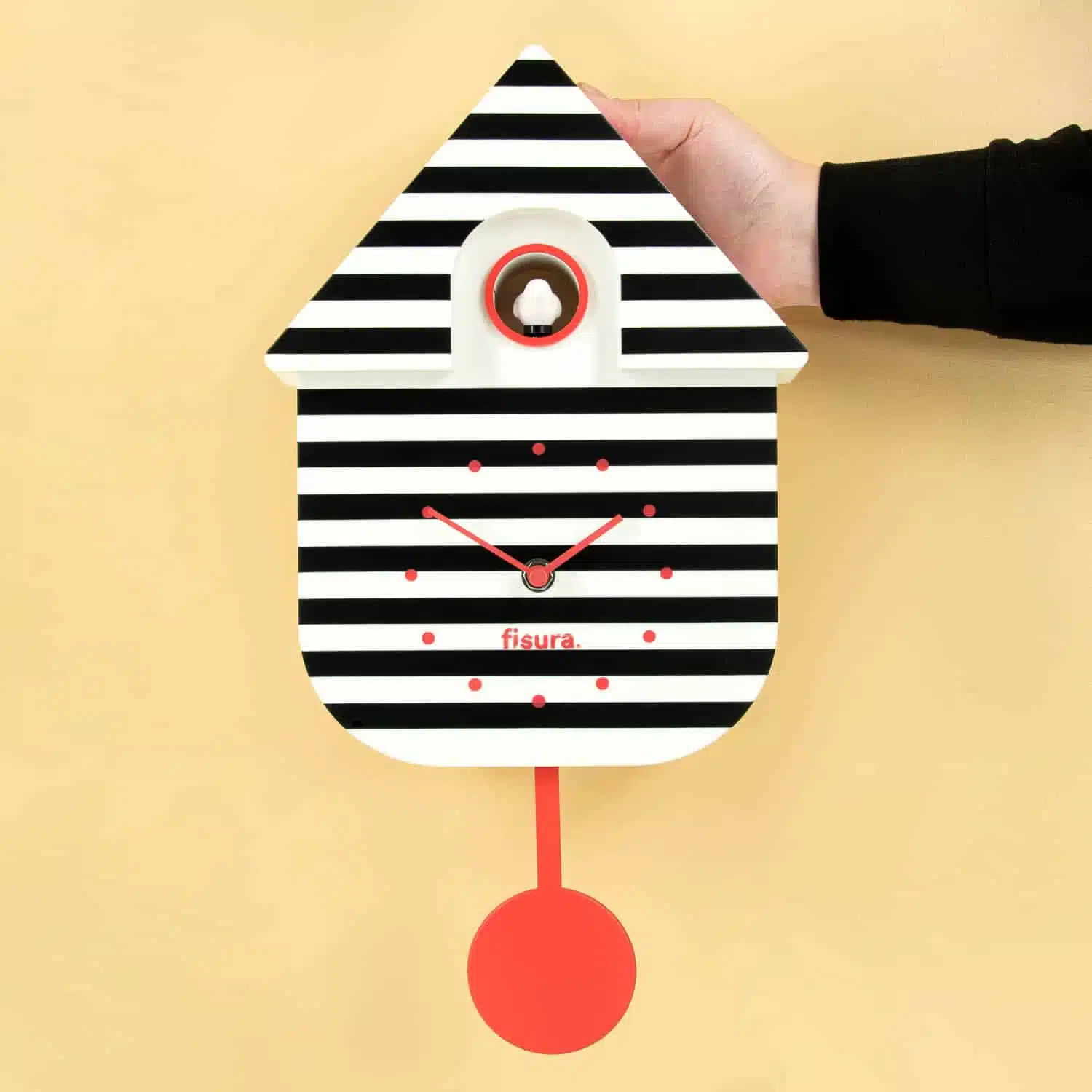 Koekoeksklok - Zwart/wit gestreept