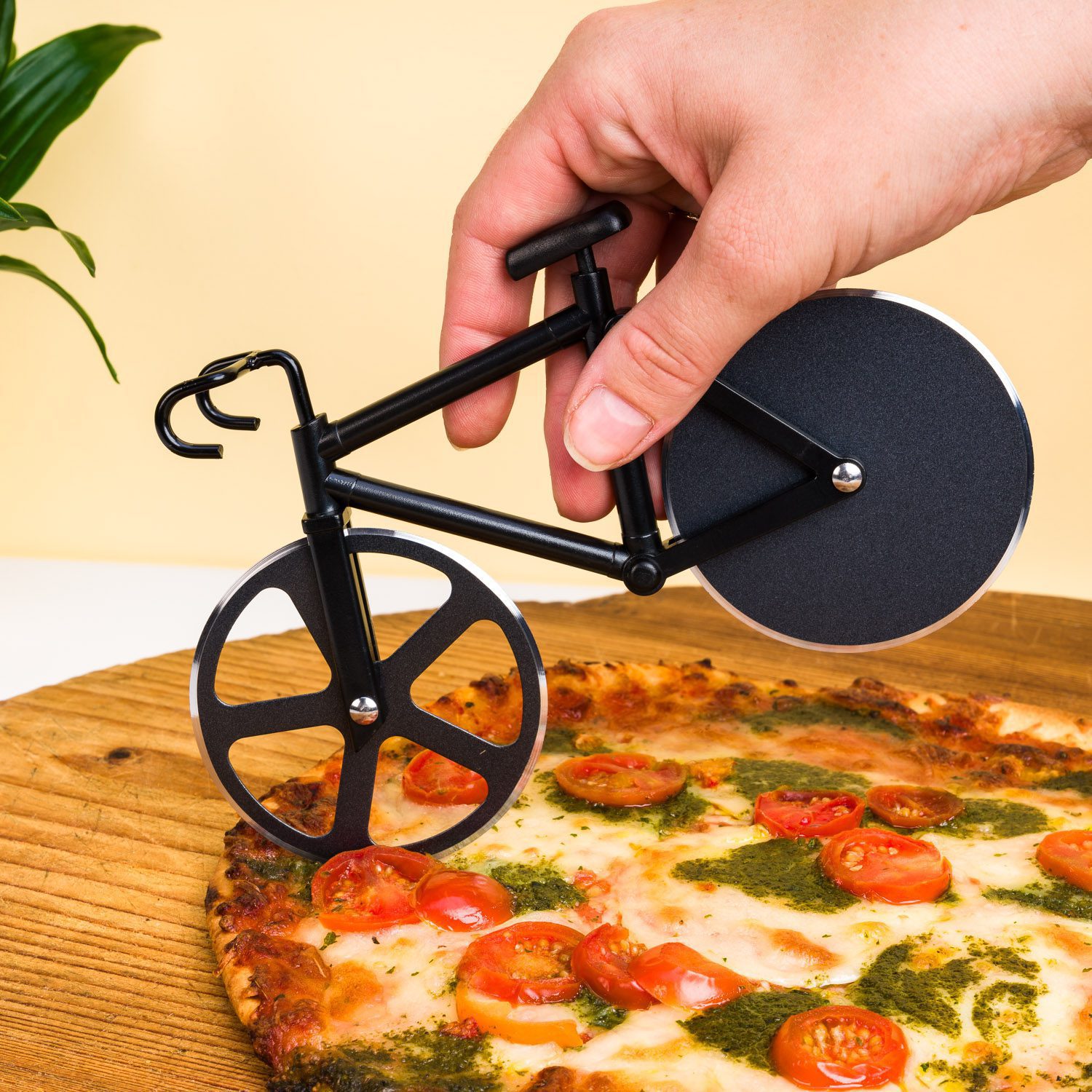 Fiets pizzasnijder (assorti)