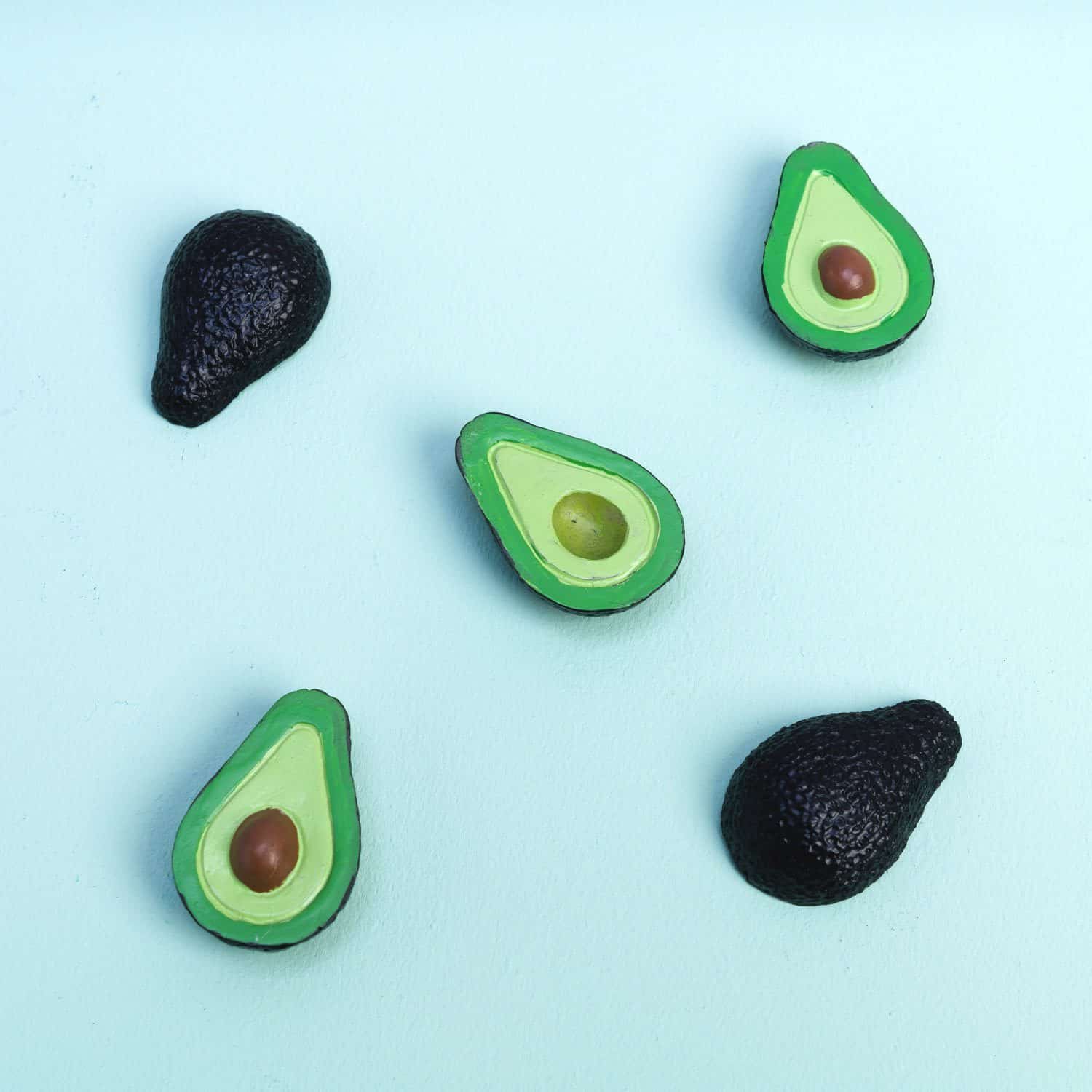 Avocado magneten (set van 5)