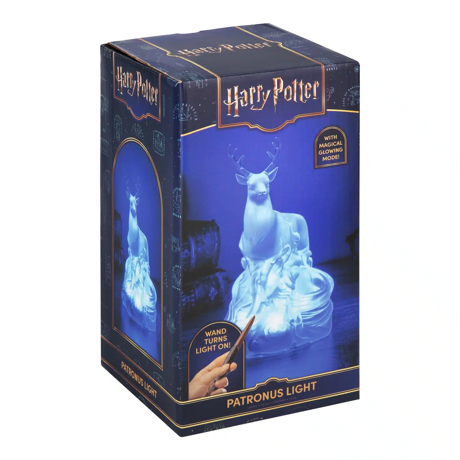 Harry Potter Patronus lamp met toverstaf
