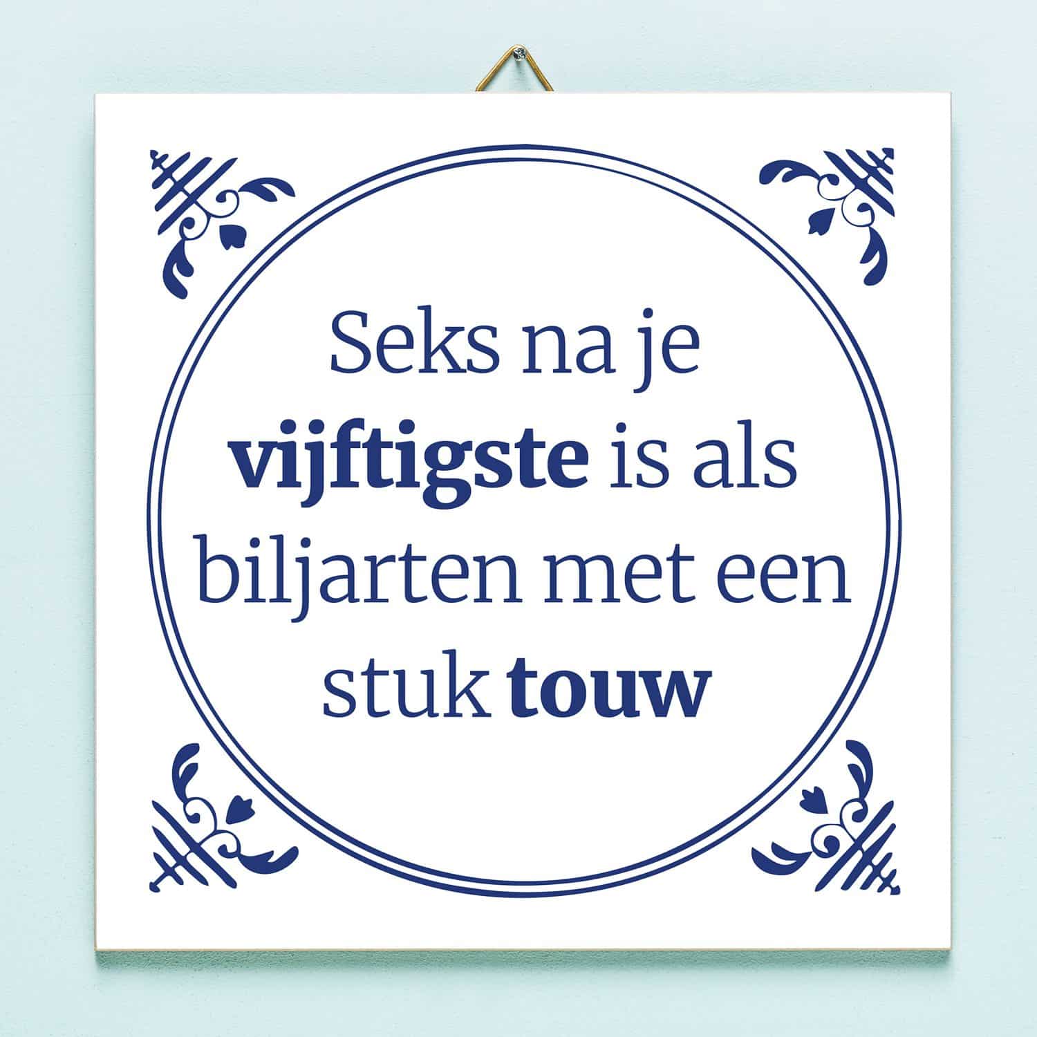 Tegeltje Seks na je vijftigste