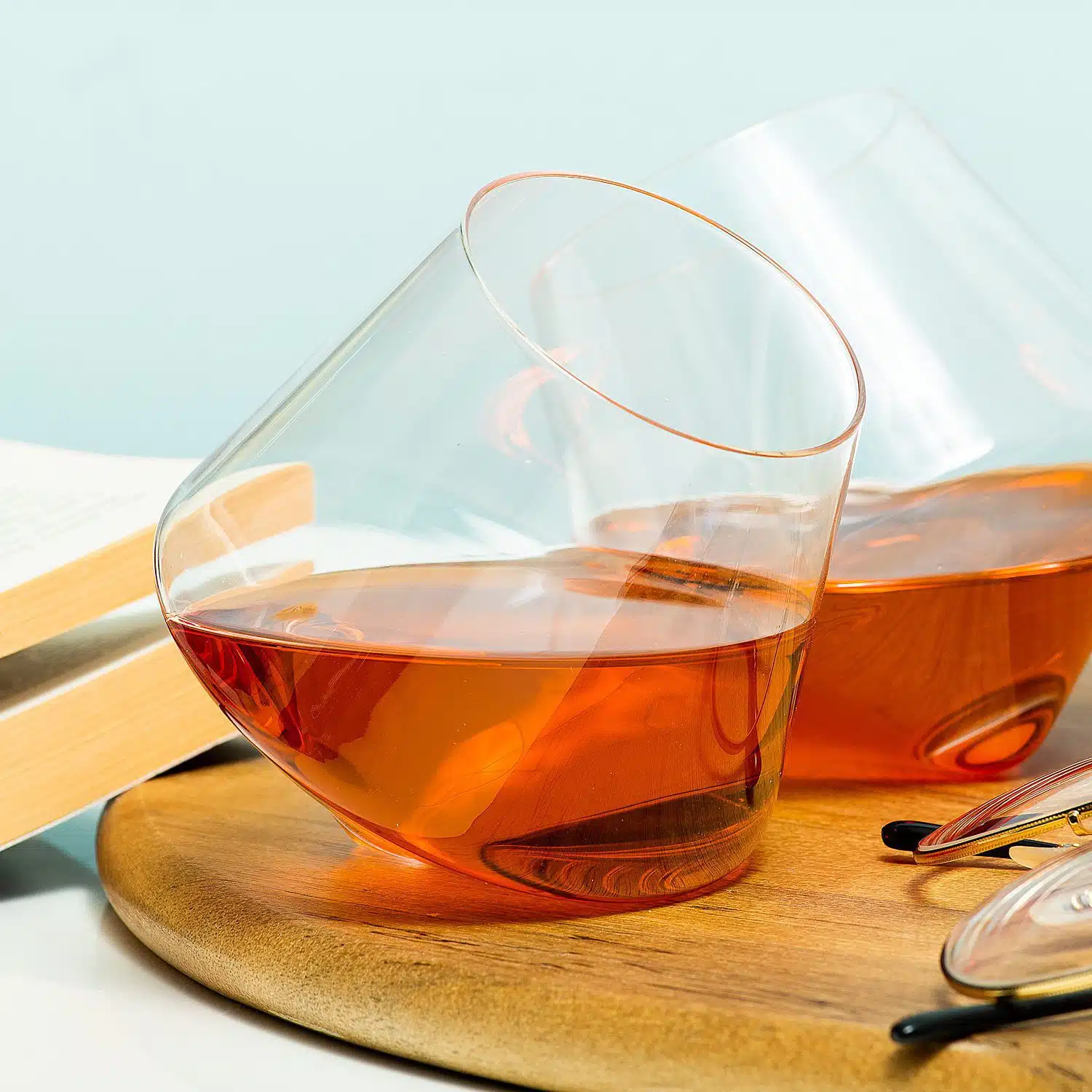 Rollende whiskeyglazen (set van 2)