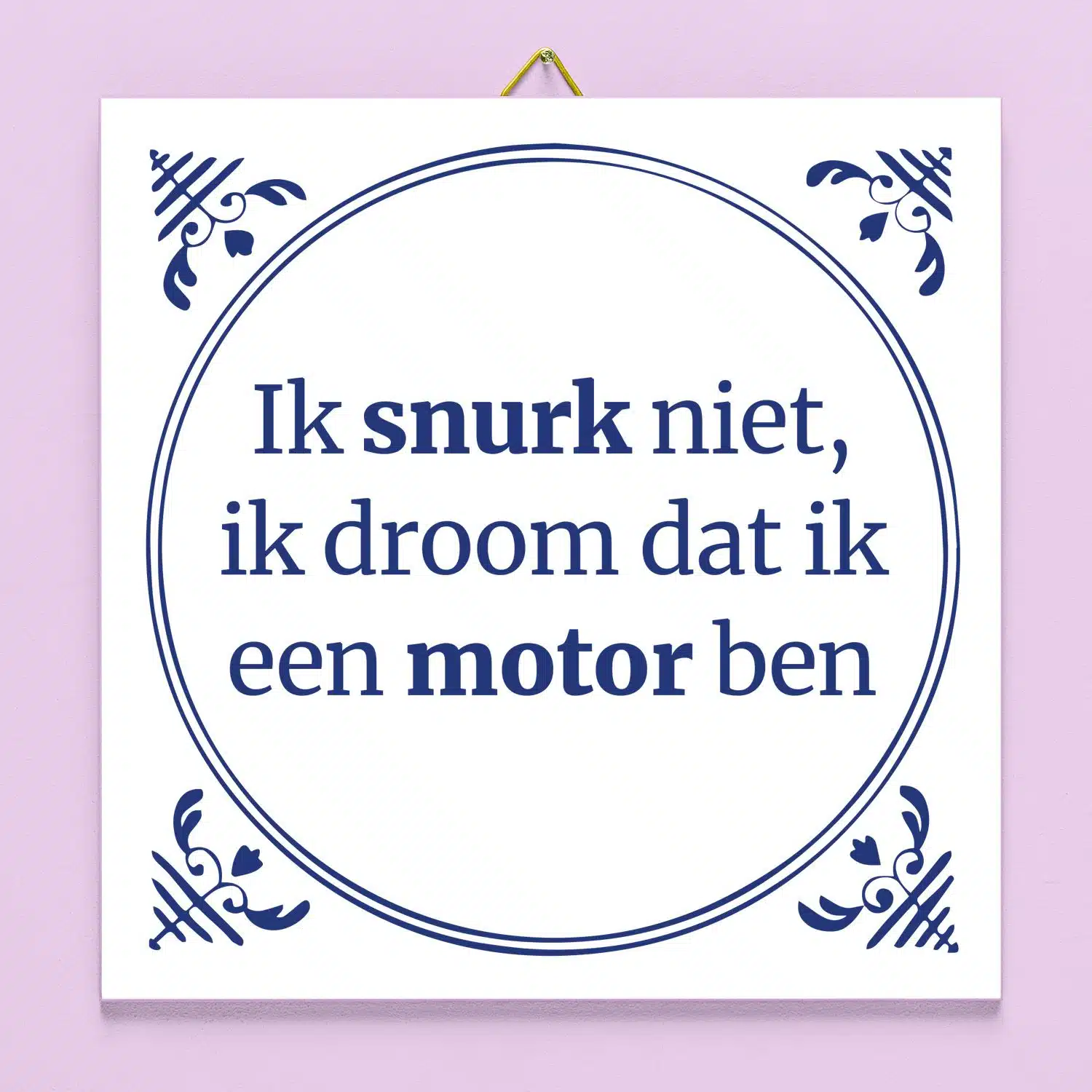 Tegeltje Ik snurk niet