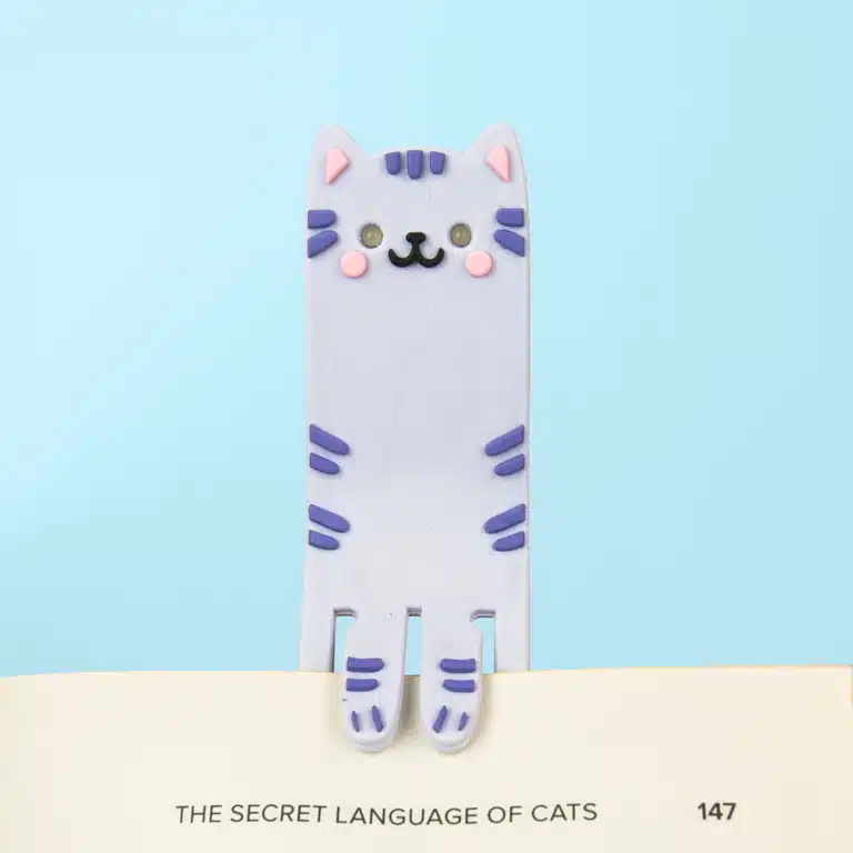 Kat leeslampje en boekenlegger