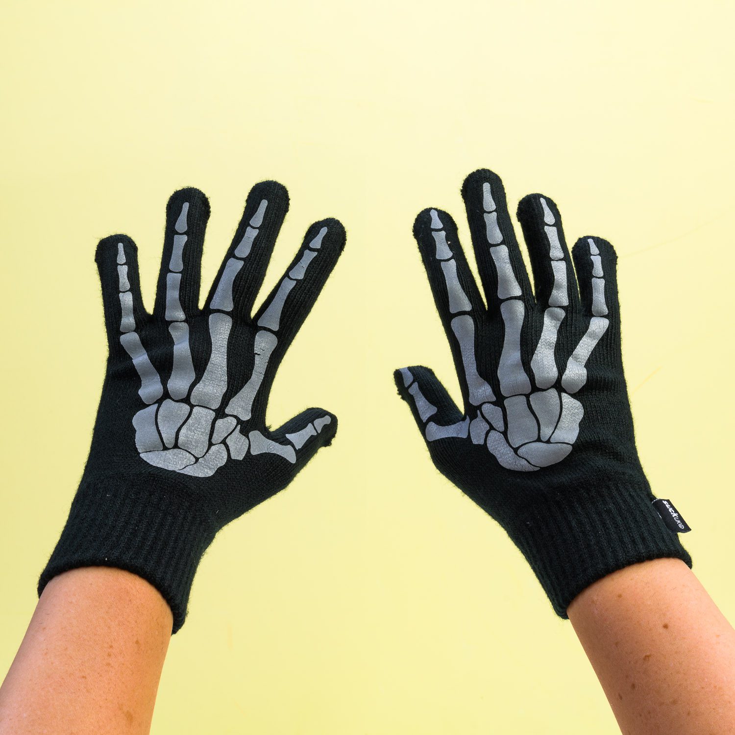 Reflecterende skelethandschoenen