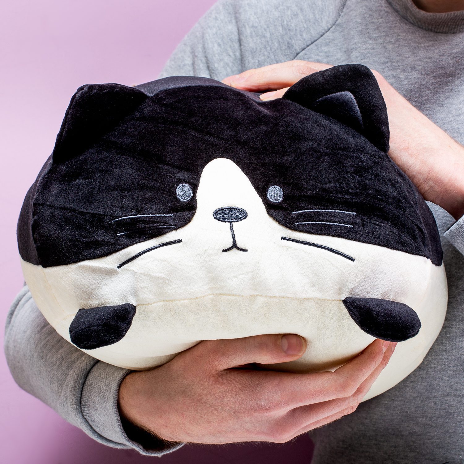 Kattenkussen - Zwart met wit