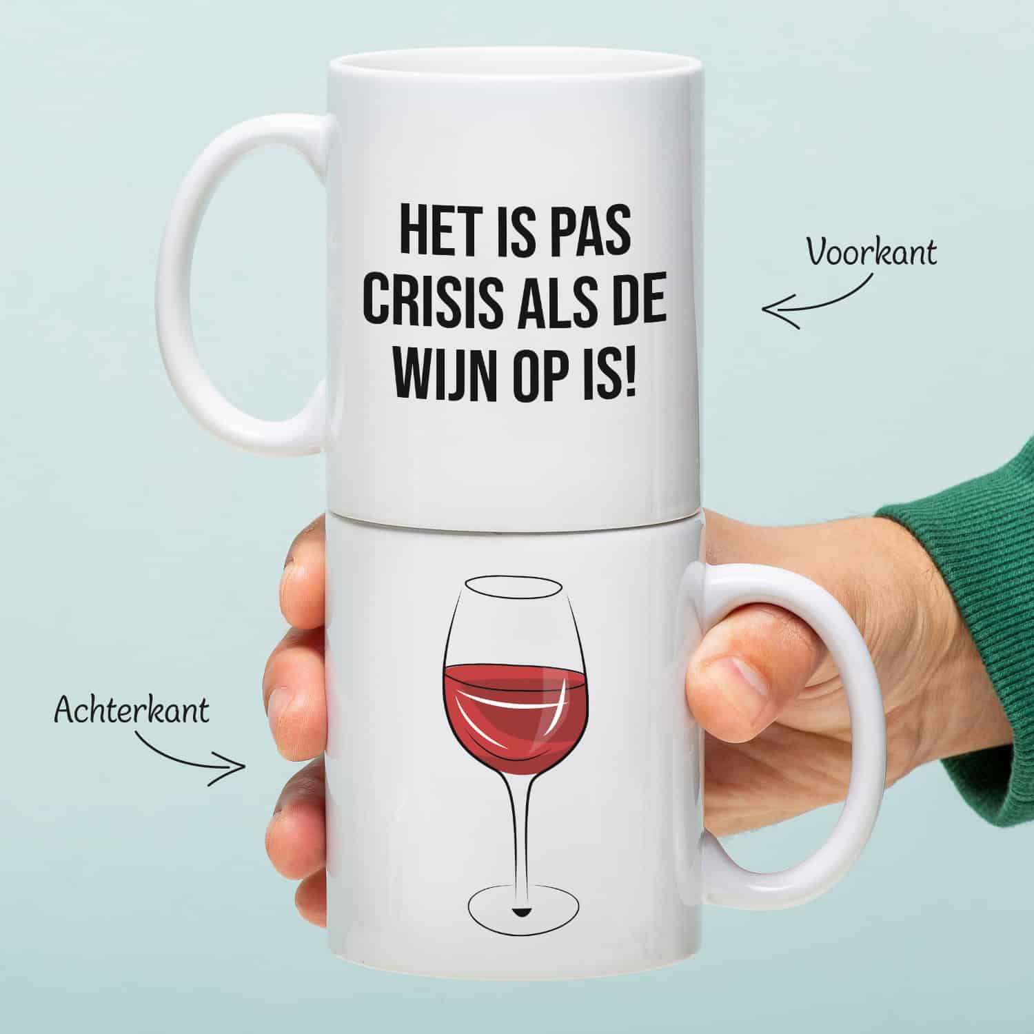 Mok Het is pas crisis als de wijn op is