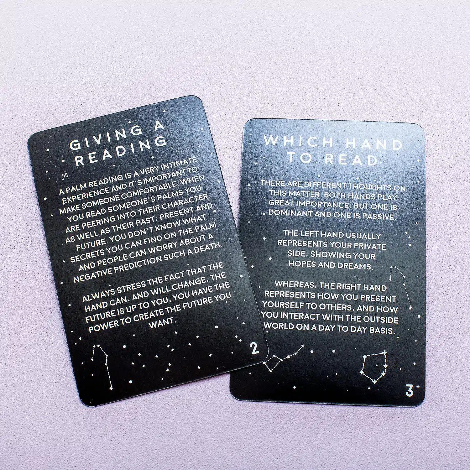 Palm reading kaarten