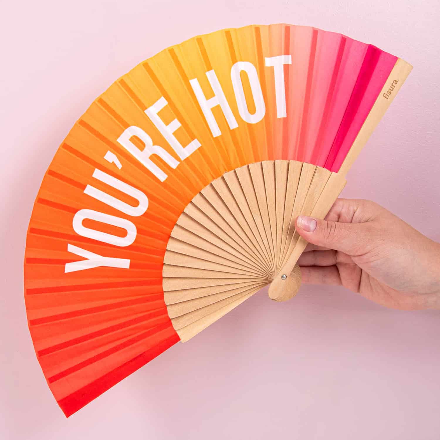 Houten waaier You're Hot