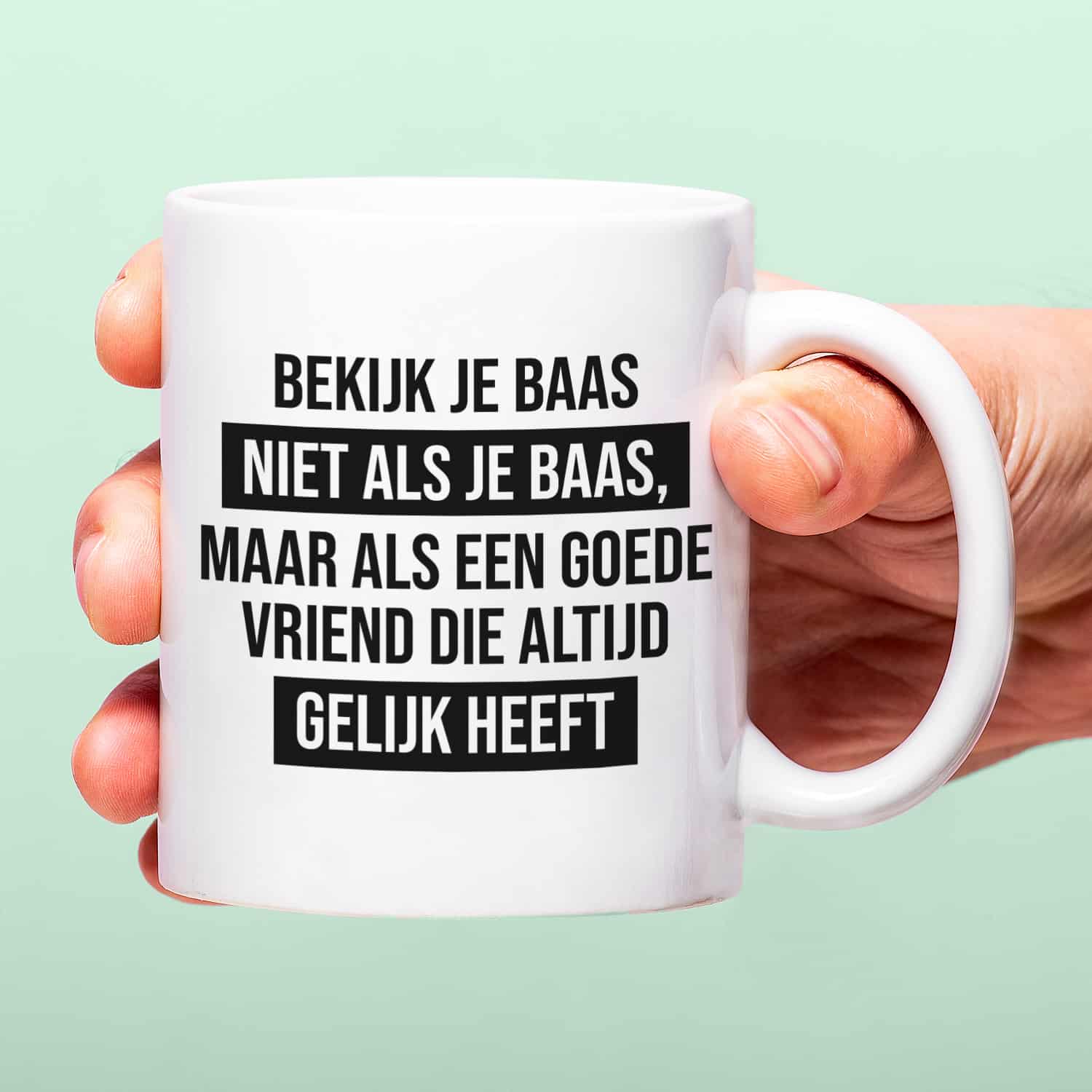 Mok Bekijk je baas niet als je baas
