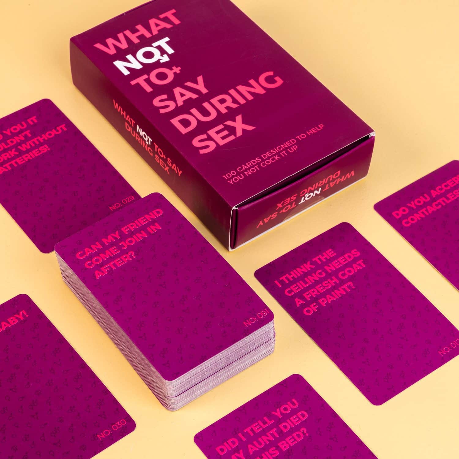 What Not To Say During Sex kaarten