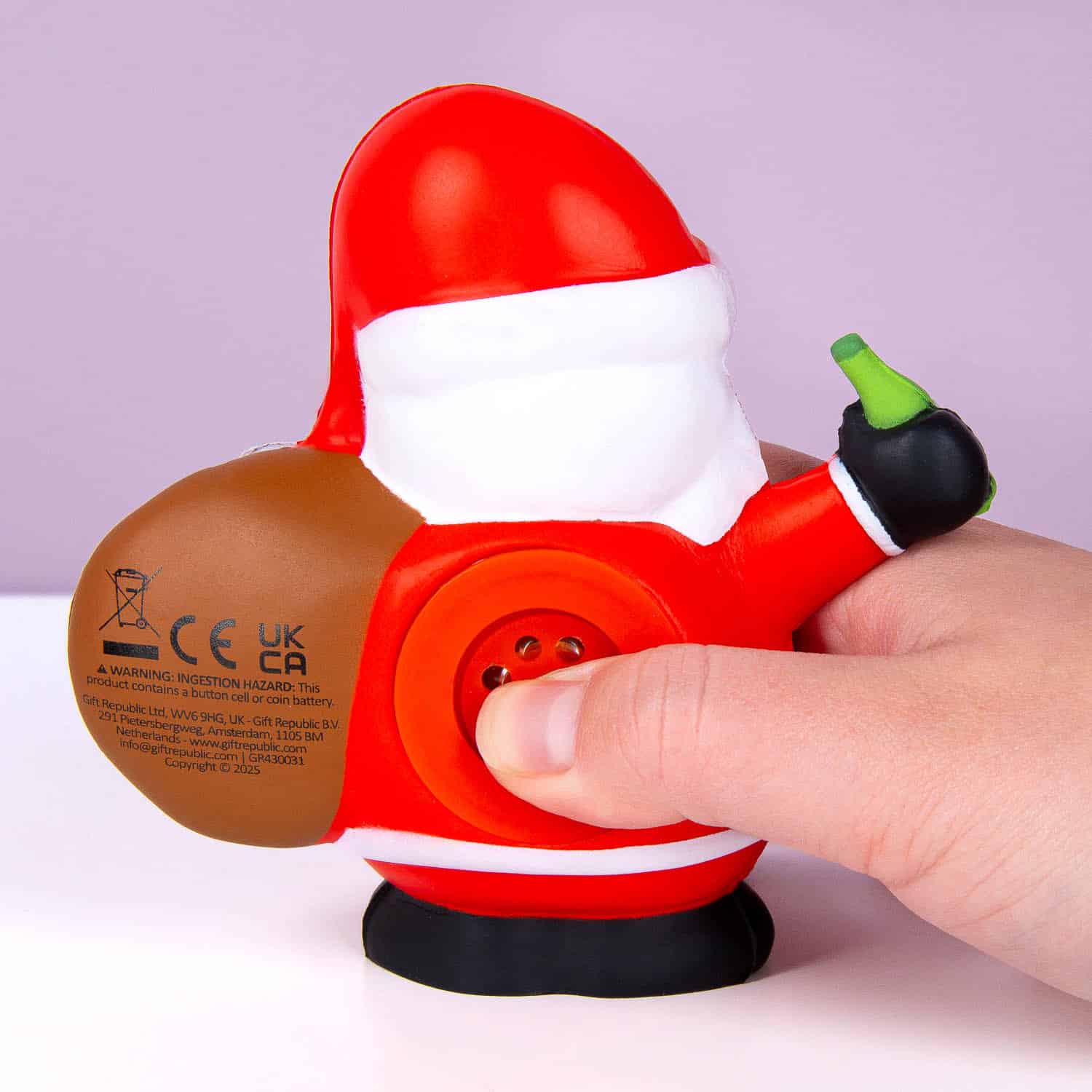 Pratende kerstman stressbal