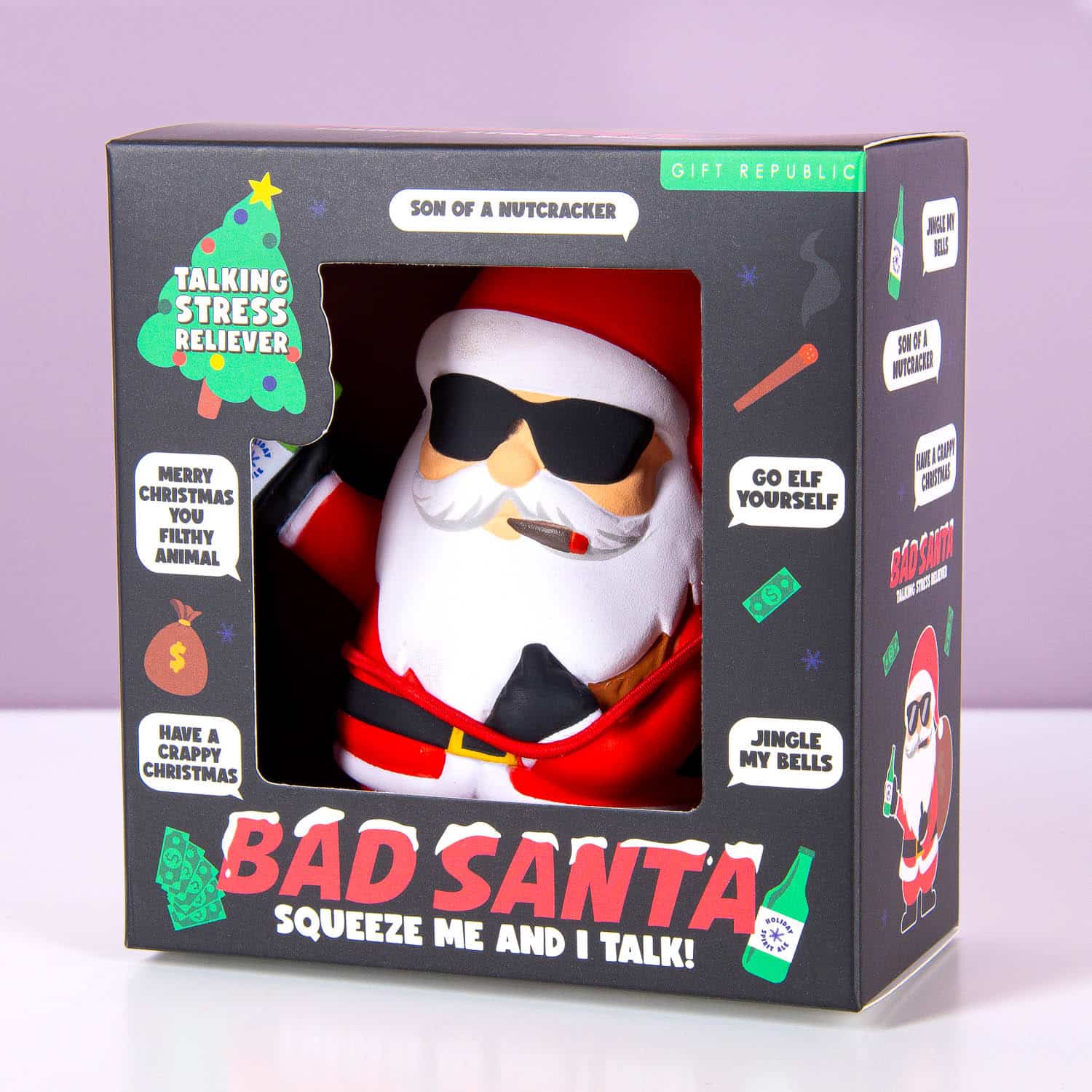 Pratende kerstman stressbal