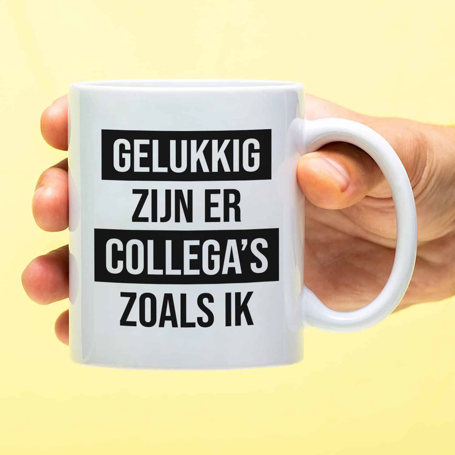 Mok Gelukkig zijn er collega's zoals ik