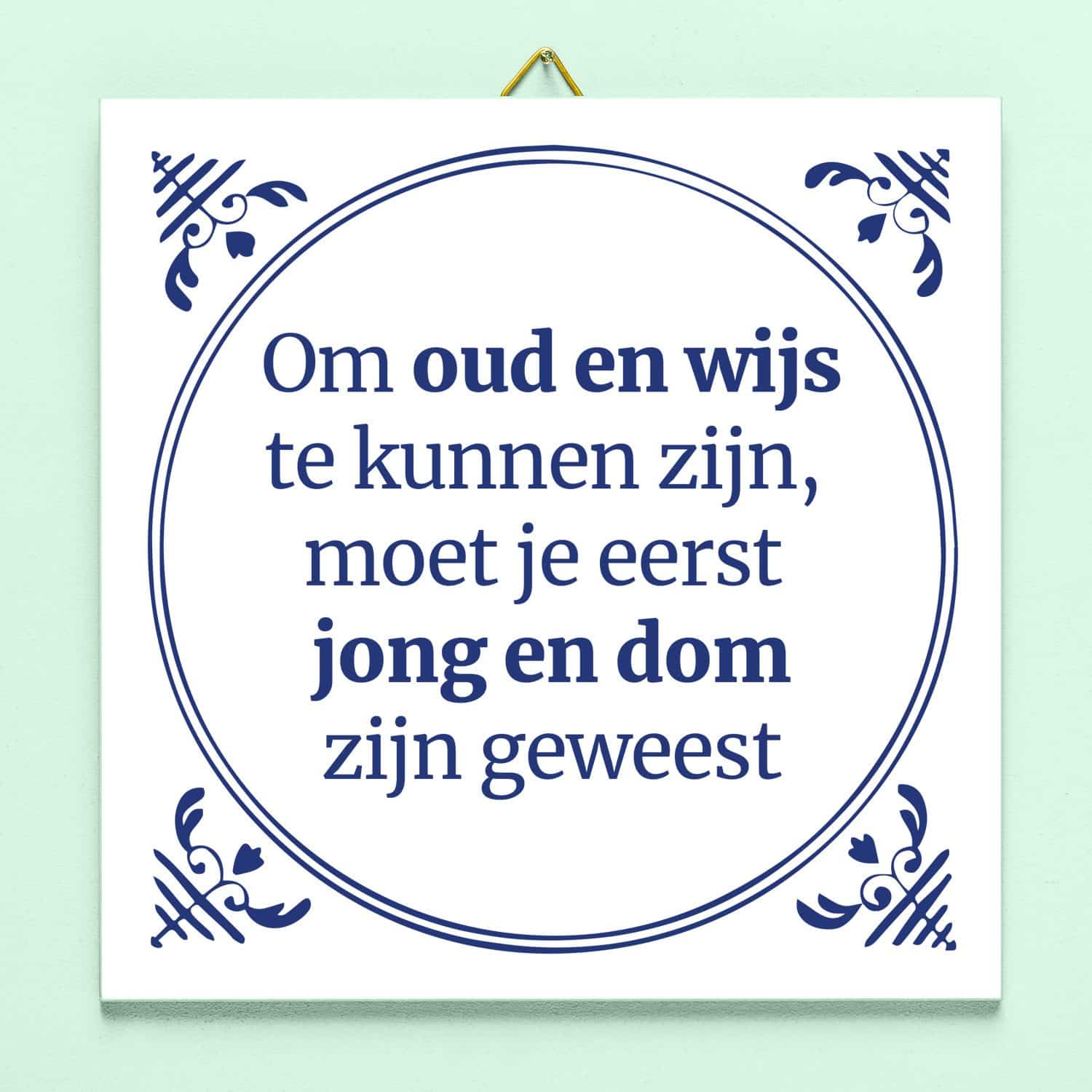 Tegeltje Jong en dom