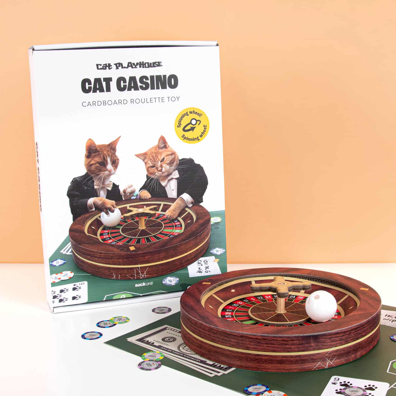 Roulette krabtafel voor katten