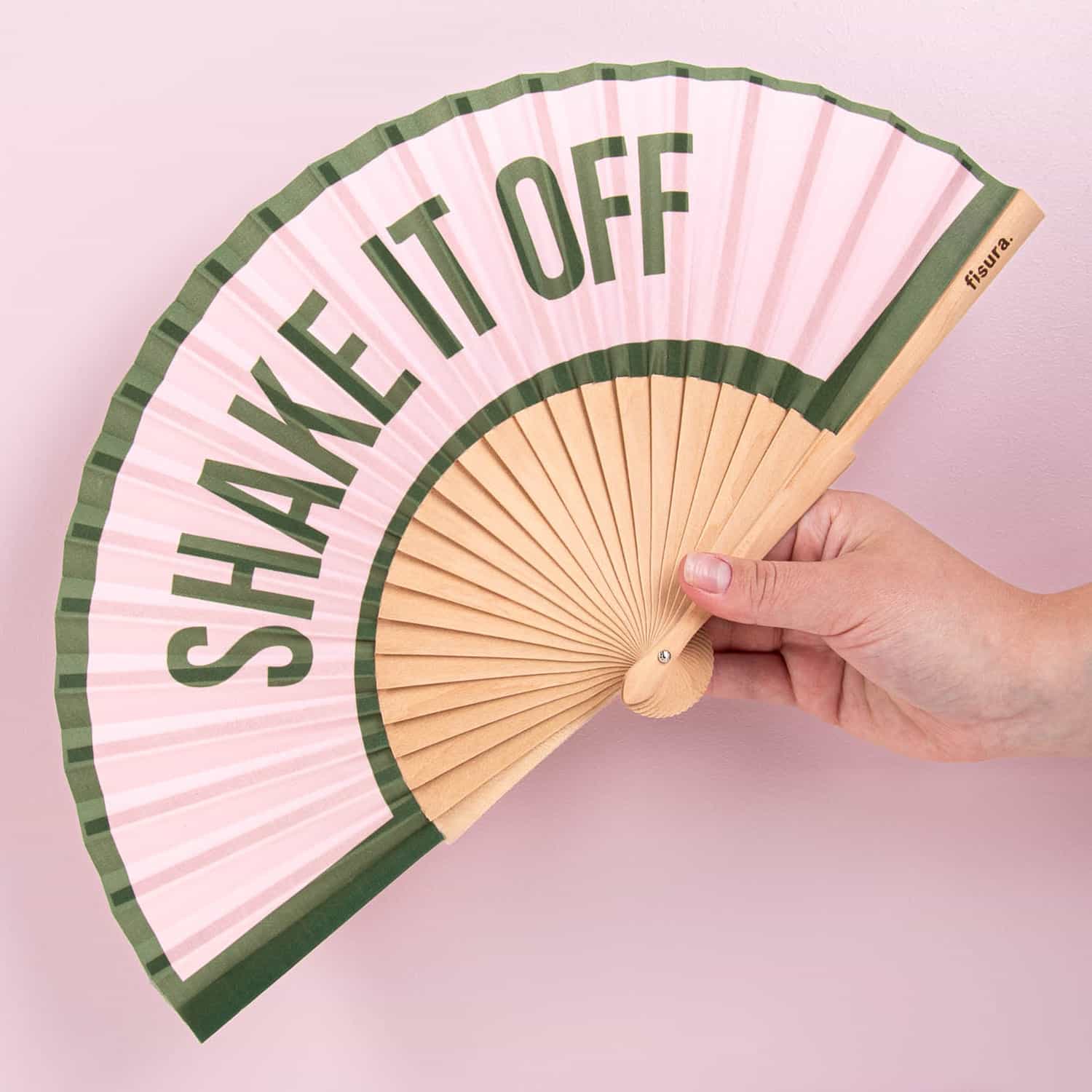 Houten waaier Shake It Off