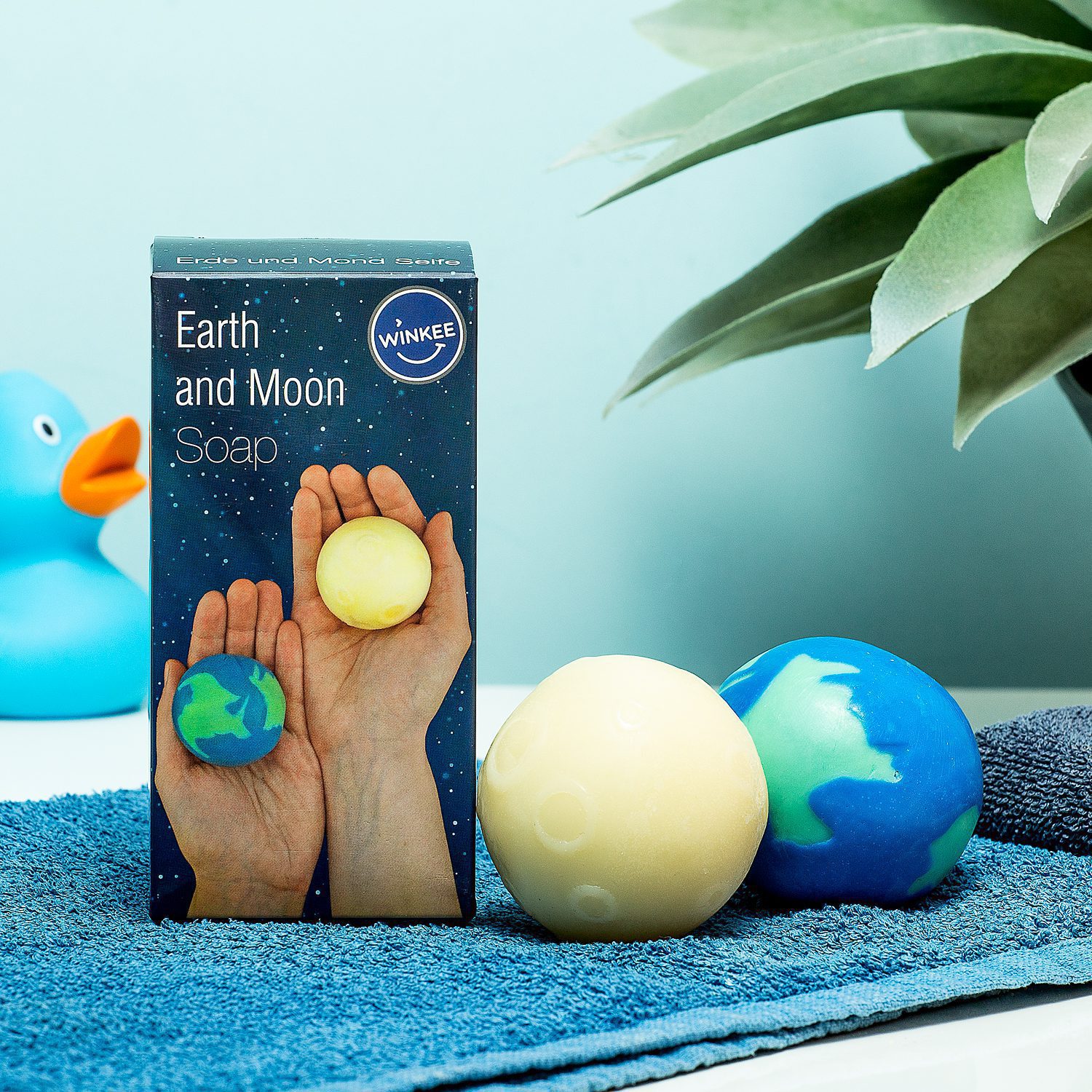 Aarde en maan zeep (set van 2)
