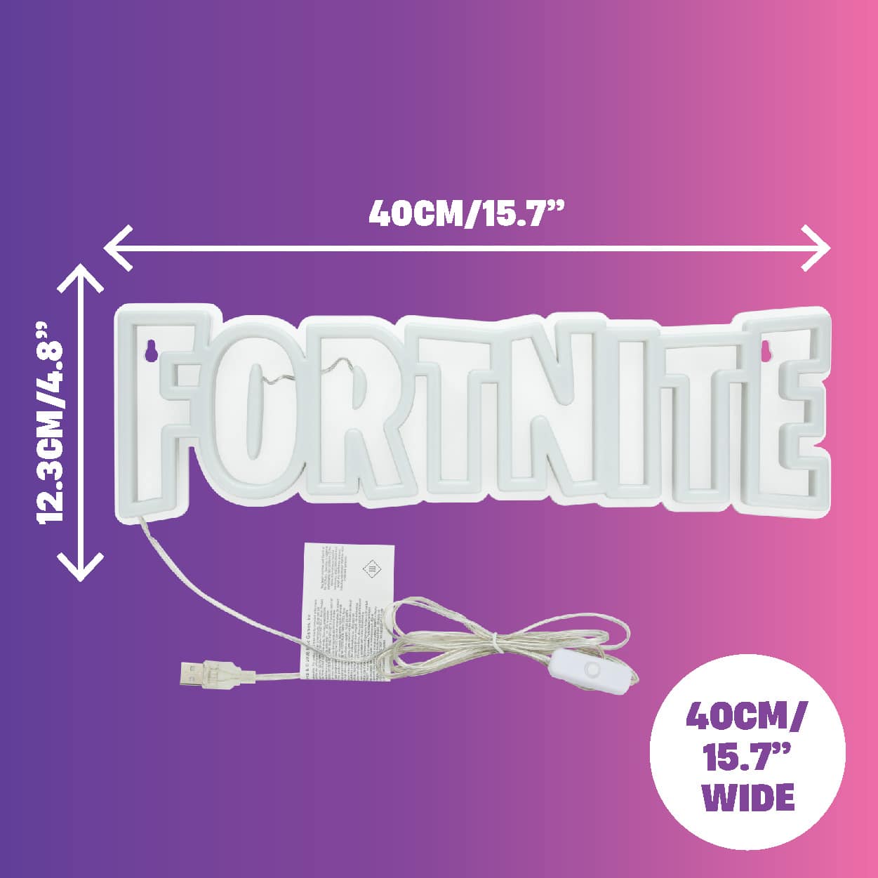 Fortnite Logo ledlamp - extra afbeelding