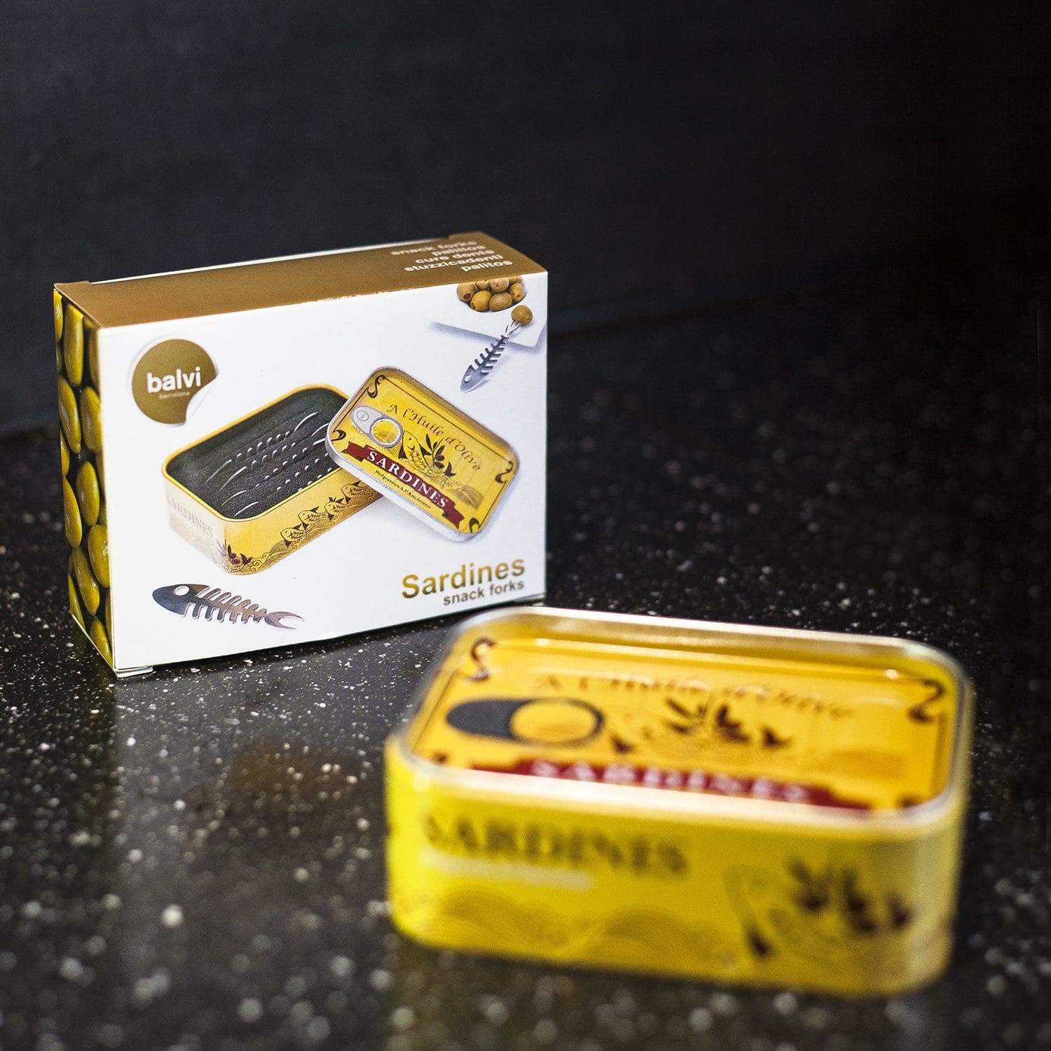 Sardines snackvorkjes (set van 6) - verpakking