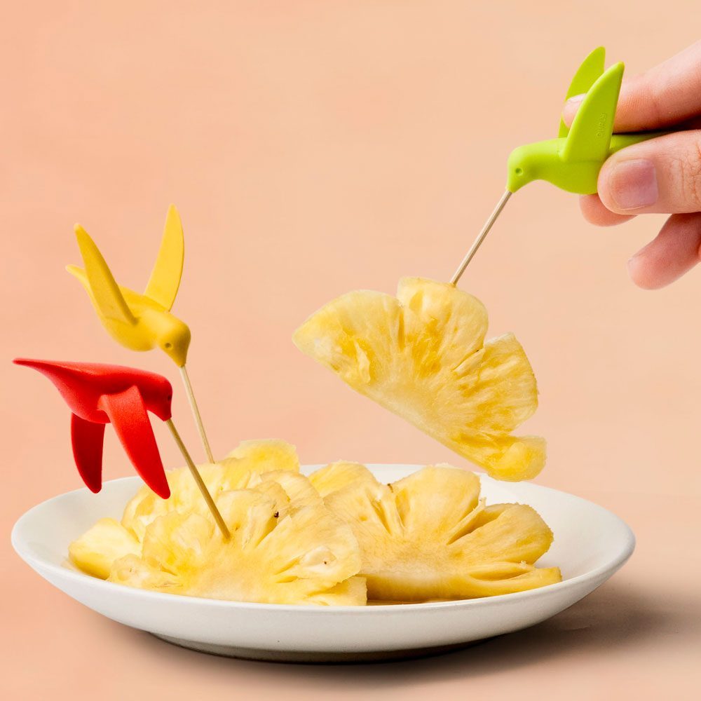 Kolibrie cocktailprikkers (set van 6)