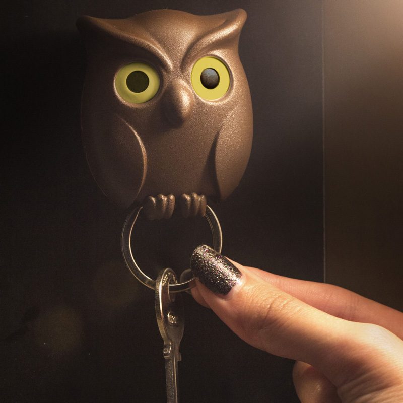 Nachtuil sleutelhouder