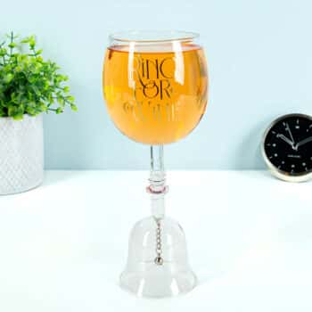 Wijnglas met belletje