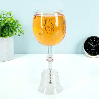 Wijnglas met belletje