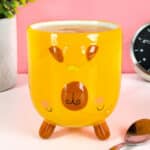 Ondersteboven capibara mok