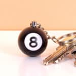 Biljartbal sleutelhanger