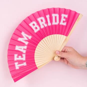 Houten waaier Team Bride