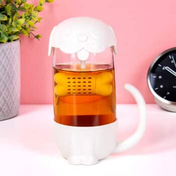 Hond theeglas met infuser