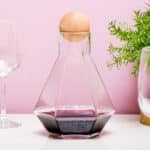 Wijnkaraf in diamantvorm