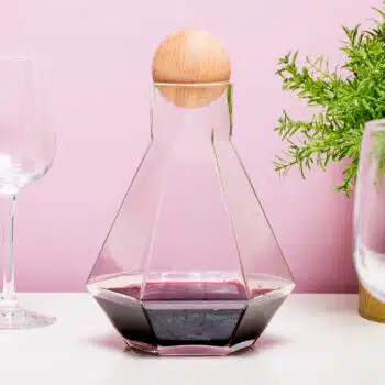 Wijnkaraf in diamantvorm