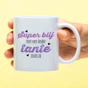 Mok Super blij met een familielid zoals jij - Tante