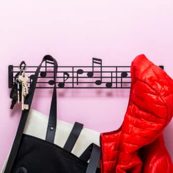 Muzieknoten rek - Kapstok