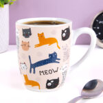 Mug, Kitten, stoneware