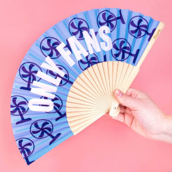 Houten waaier Only Fans