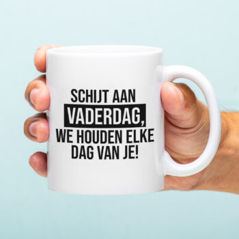 Mok schijt aan vaderdag