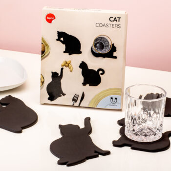 Kat onderzetters (set van 4)