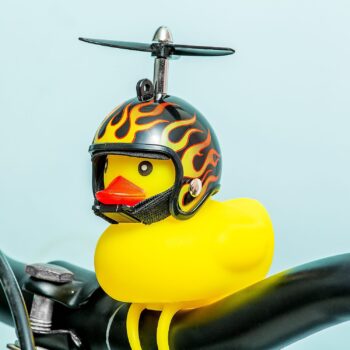 Fiets badeend - Vlammen