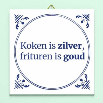 Tegeltje Koken is zilver