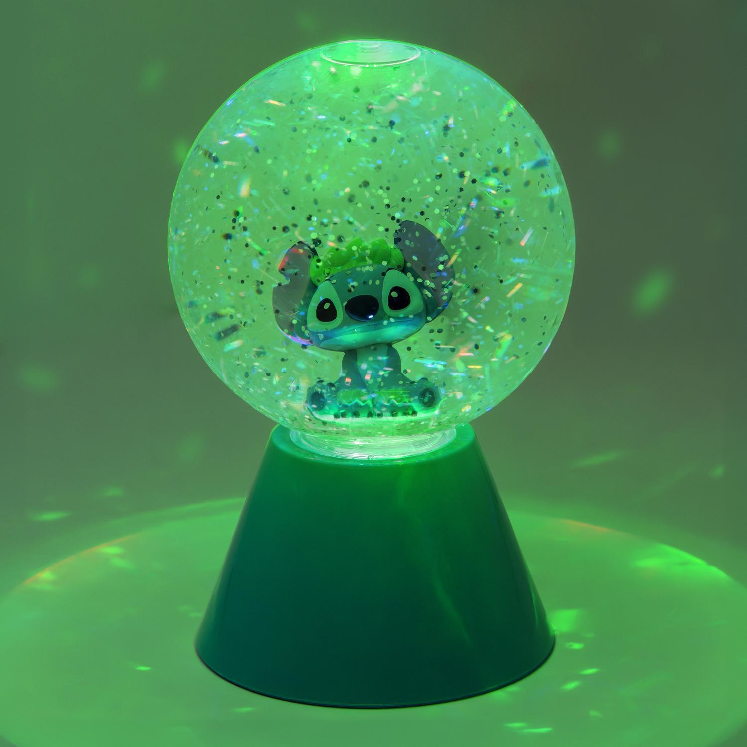 Disney Stitch glitterbal met ledverlichting