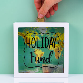 Transparante spaarpot - Holiday Fund
