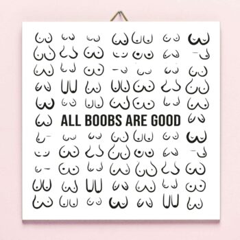 Tegeltje All Boobs Are Good