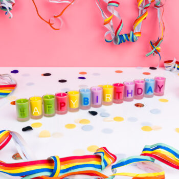 Happy Birthday kaarsen (set van 13)