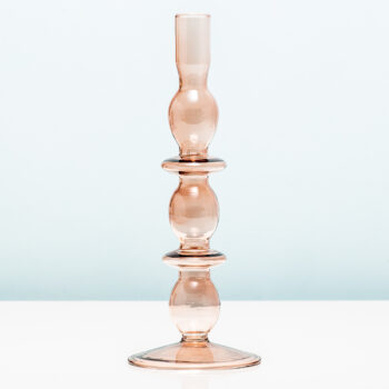 Glass Art Bubbles kandelaar - Groot/roze